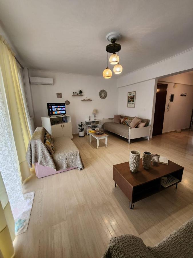 Queen Aspri Apartment 3' Min To The Beach! アンティキラ エクステリア 写真